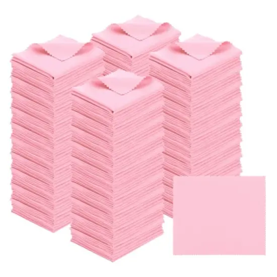 Unique Bargains Microfiber Soft Lightweight Dirt-resistant Cleaning Cloth for Eyeglass 200 Pcs image {6}