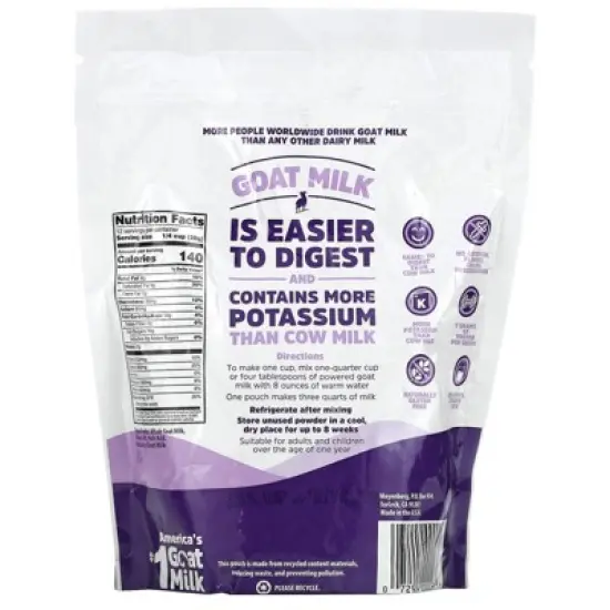 Meyenberg Goat Milk Whole Powdered Goat Milk, 12 oz (340 g) image {1}