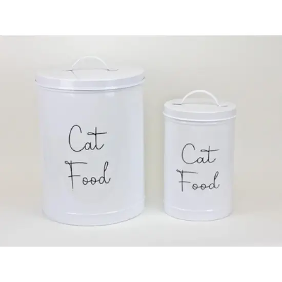 Midlee Metal Cat Food Storage Container image {1}