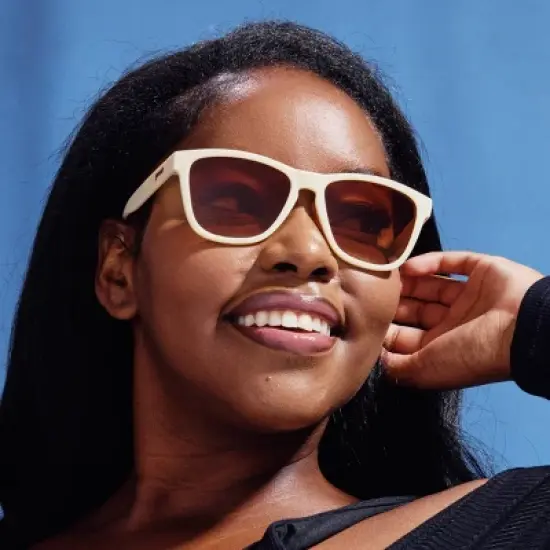 goodr Adult OG Rectangle Toasted Marshmallow Magic Sunglasses - Beige image {3}