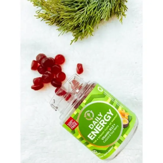 OLLY Daily Energy Caffeine-Free Gummies with Vitamin B12, CoQ10 & Goji Berry - Tropical Passion - 60ct image {5}