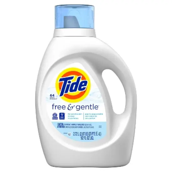 Tide High Efficiency Liquid Laundry Detergent - Free & Gentle image {13}