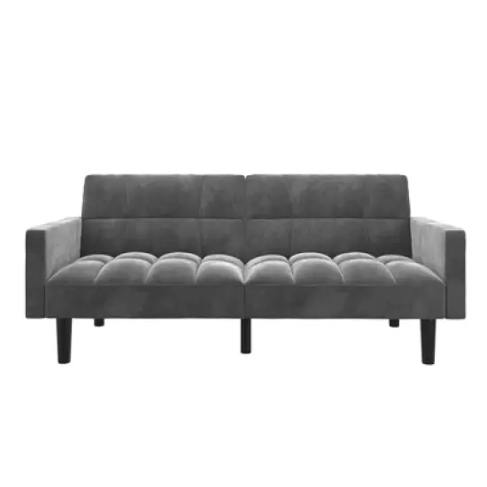 Holly Convertible Sofa Sleeper Futon with Arms - Room & Joy image {12}