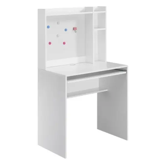 Designs2Go Student Desk with Magnetic Bulletin Board and Shelves - Breighton Home image {8}