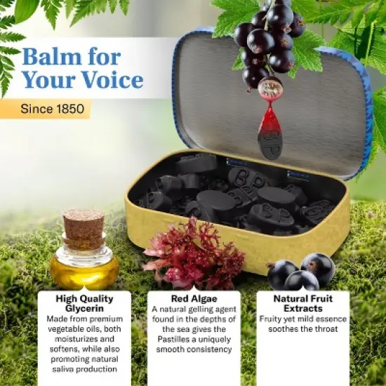 GRETHER'S Pastilles Classic Blackcurrant Natural Remedy Dry Mouth Relief - Soothing Throat & Healthy Voice - Long-Lasting Flavor, Gift for Singers image {3}