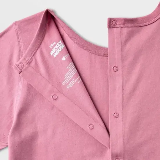 Boys' Mickey Mouse Adaptive Short Sleeve Graphic T-Shirt - Dusty Red image {2}