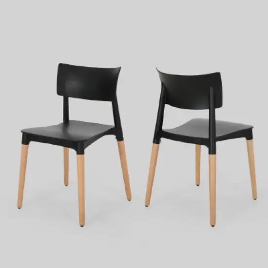 Set of 2 Margaretta Modern Dining Chairs - Christopher Knight Home image {6}