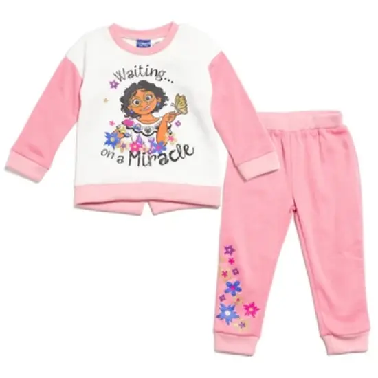 Disney Encanto Mirabel Girls Fleece Sweatshirt and Pants Set Toddler image {8}