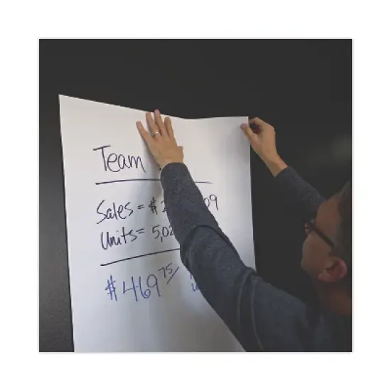 Universal Self-Stick Easel Pad, Unruled, 25 x 30, White, 30 Sheets, 2/Carton image {4}