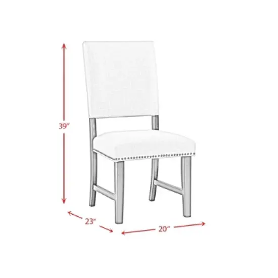 Mara Upholstered Side Chair Set Taupe - Picket House Furnishings image {1}