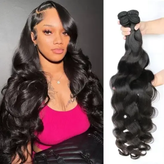 Labhairs 3PCS Brazilian Deep Wave Bundles Deal 100% Virgin Human Hair image {10}
