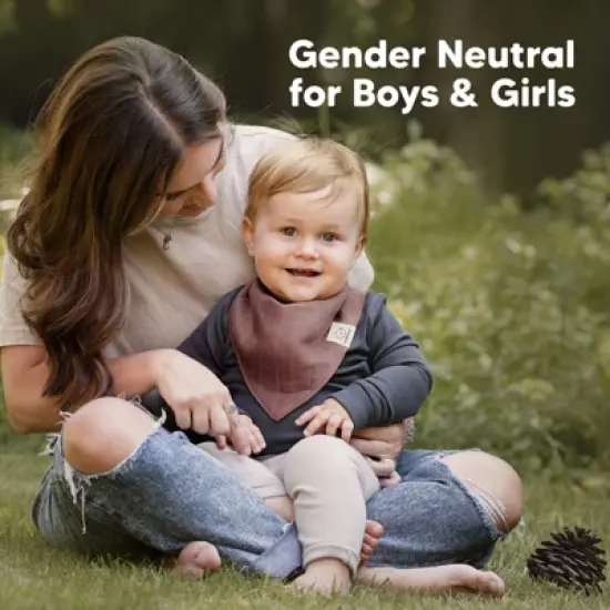 8pk Lumi Muslin Baby Bibs, Bandana Bibs for Baby Boy, Baby Girl, Muslin Drool Bib for Newborn, Toddler image {5}