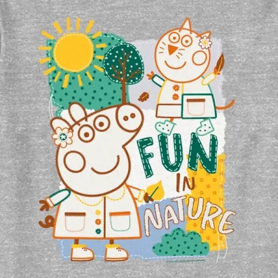 Toddler's Peppa Pig Fun In Nature Embroidered T-Shirt image {1}