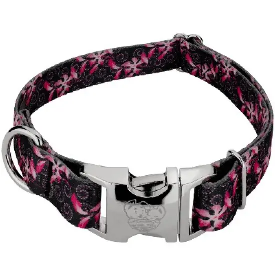 Country Brook Petz Premium Pink Honeysuckle Breeze Dog Collar image {4}