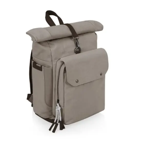 Oniva Carmel Roll Top 35Cans/13qt Picnic Backpack Cooler - Gray image {7}