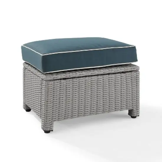 Bradenton Outdoor Wicker Ottoman - Crosley
 image {10}