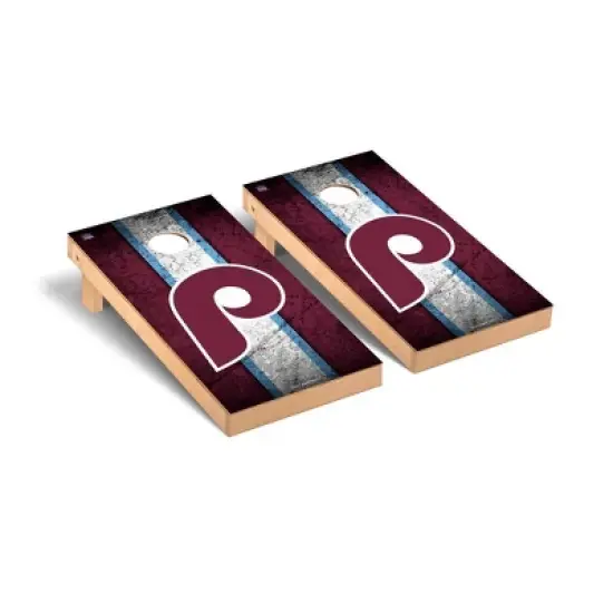 MLB Philadelphia Phillies Premium Cornhole Board Vintage Version image {1}