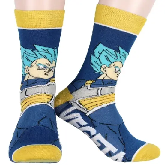 Dragon Ball Z Character Socks Goku Vegeta Frieza 5 Pack Adult Crew Socks Multicoloured image {2}