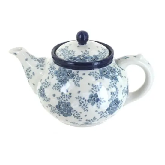 Blue Rose Polish Pottery 60 Ceramika Artystyczna Medium Teapot image {3}