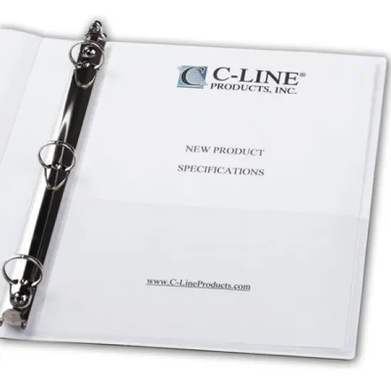 C-Line&reg; Add-On Filing Pocket, 8-3/4" x 5-1/8", Pack of 10 image {1}