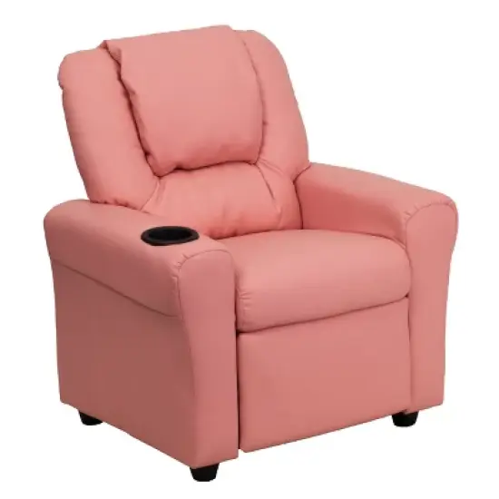 Emma and Oliver Contemporary Kids Recliner with Cup Holder and Headrest image {16}