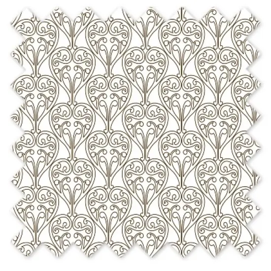 Bacati - Damask Chocolate Light 100 percent Cotton Universal Baby US Standard Crib or Toddler Bed Fitted Sheet image {5}