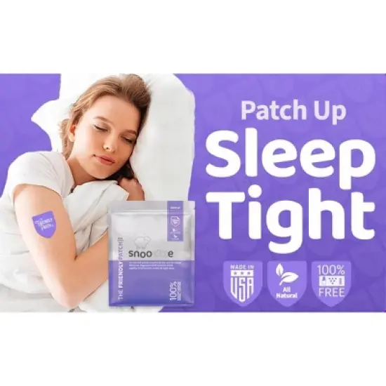 The Friendly Patch Snooze Sleep Patches 8 Melatonin, Valerian Root, Ashwagandha, Magnesium image {3}