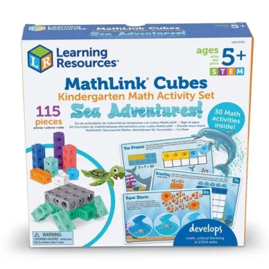 Learning Resources Mathlink Cubes Kindergarten Math Activity Set: Sea Adventures! image {3}