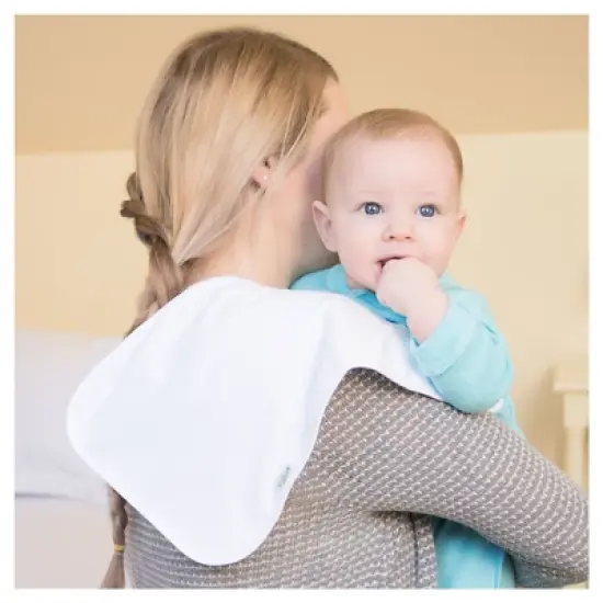 green sprouts Stay-Dry Burp Pads (5pk) - Pink Set image {5}