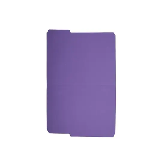 MyOfficeInnovations Colored Top-Tab File Folders 3 Tab Purple Letter Size 24/Pack MYO659790 image {3}