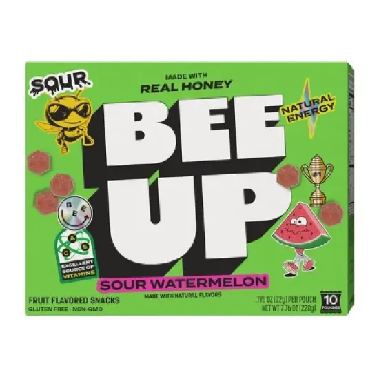 BEEUP Fruit Snacks Sour Watermelon - 7.76oz image {5}