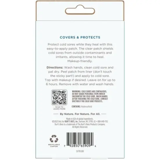 Burt's Bees Clear Cold Sore Patch - 12ct image {4}