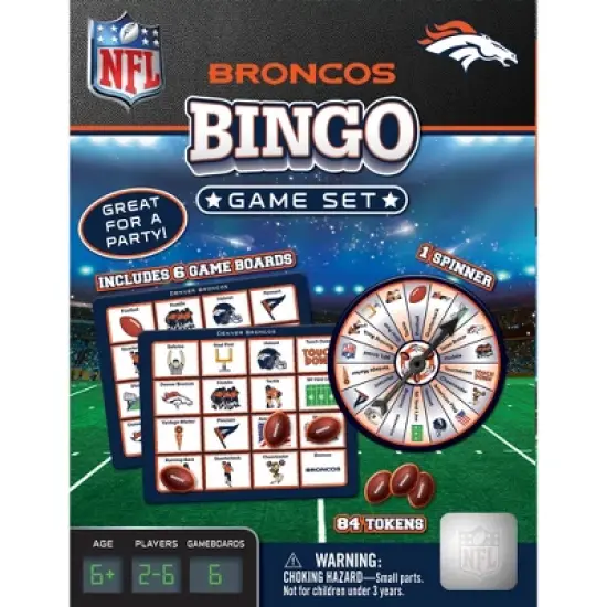 MasterPieces Officially Licensed NFL - Denver Broncos Bingo Game image {4}