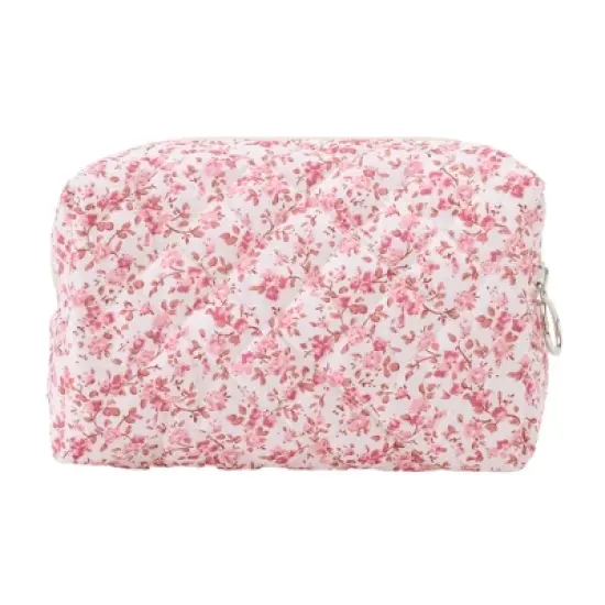 Unique Bargains Women Portable Little Flower Pattern Makeup Bag 1 Pc image {5}