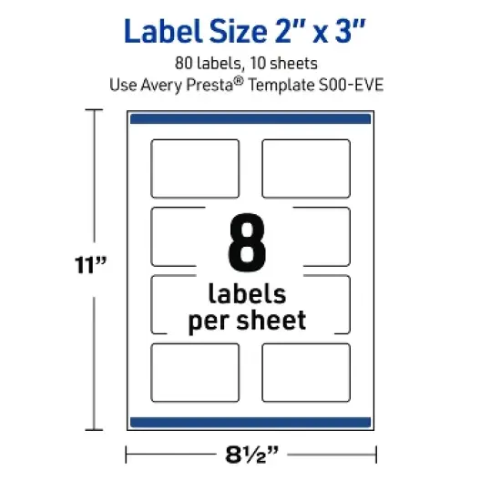 Avery Rectangle Labels, Pre-Printed Floral Design, 2" x 3" image {4}