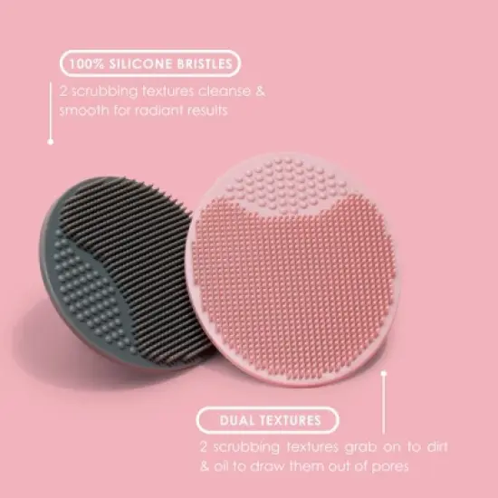 JAPONESQUE Facial Cleansing Silicone Scrubber Tool - 2ct image {3}