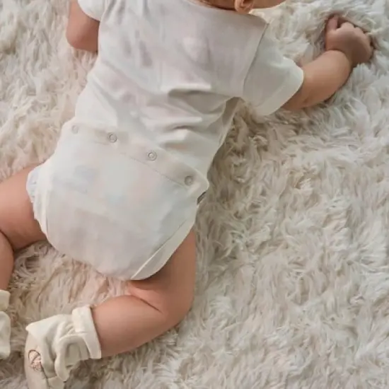 Goumikids Viscose Made from Bamboo + Organic Cotton Short-Sleeve Baby Bodysuit image {3}