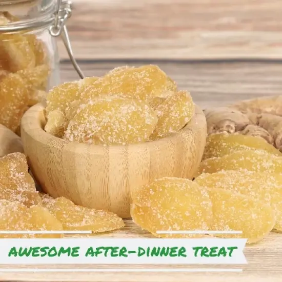 Crystallized Ginger Slices by It's Delish, 2.2 Lb Jumbo Reusable Container image {2}