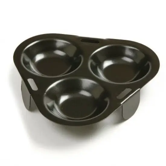 Norpro Nonstick Metal 3 Egg Poacher Pan image {2}