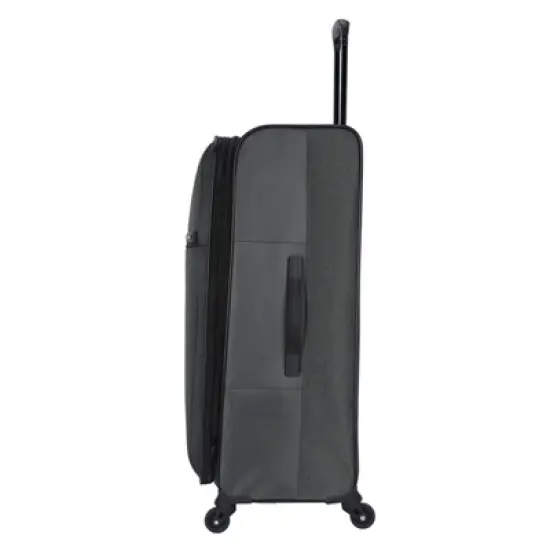 Skyline Softside Large Checked Spinner Suitcase - Gray Heather: Expandable Spinner Luggage image {1}