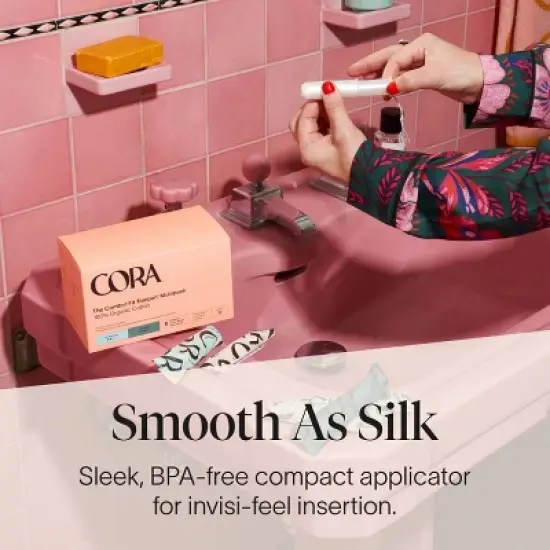 Cora Organic Cotton Mix Pack Tampons - Super/Super Plus - 32ct image {4}