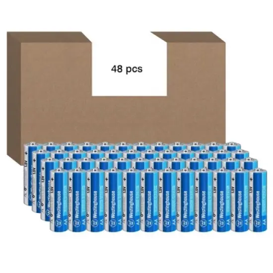 Westinghouse AA Dynamo Alkaline Battery 48-Pack Blue image {2}
