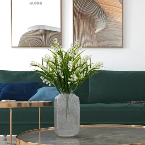 Vickerman 16" Artificial Lily of the Valley Bush, Set of 3 image {3}