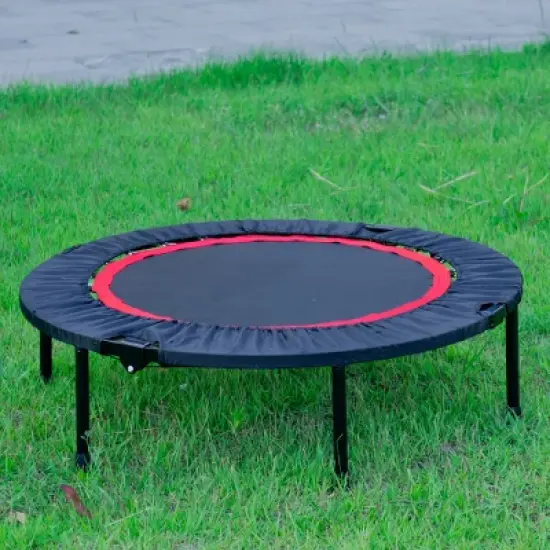 BestParts 40" Mini Fitness Trampoline &ndash; Indoor Rebounder for Adults & Kids with Safety Pad image {7}