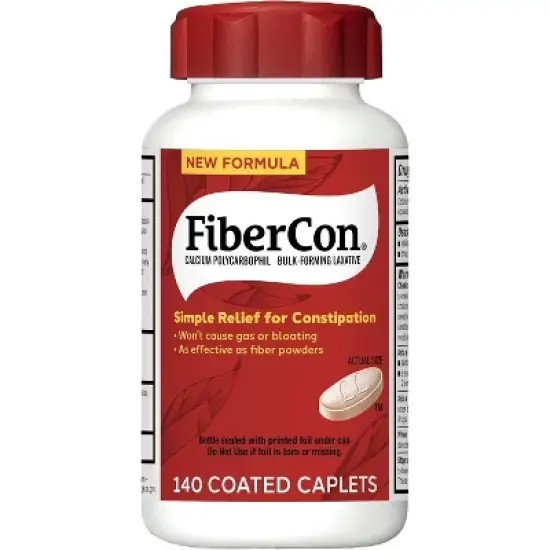 Fibercon - Fiber Therapy for Regularity Capsules, 140 Count image {6}