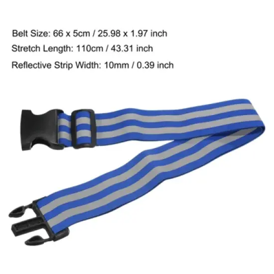 Unique Bargains Reflective Belt Bands Strip Reflective Gear for Cycling image {1}