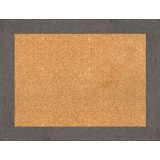 Amanti Art Rustic Plank Framed Corkboard, Natural Cork image {6}