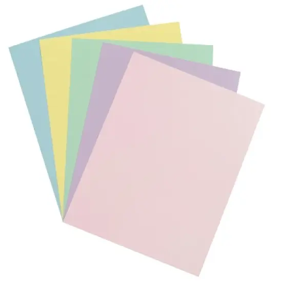 Array Card Stock Paper, 8-1/2 x 11 Inches, Assorted Pastel Colors, Pack of 100 image {2}