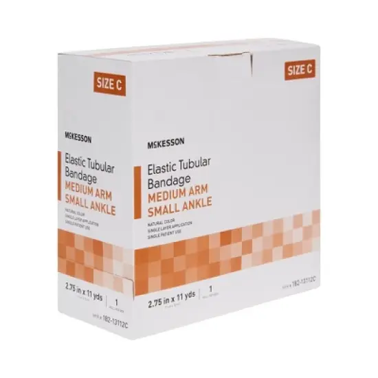 McKesson Spandagrip Cotton-Poly Blend Elastic Tubular Support Bandage Beige NonSterile Size C 2-3/4 Inch X 11 Yard 1 Ct image {2}