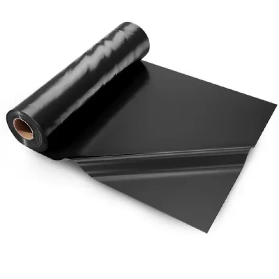 VEVOR 10 Mil Plastic Sheeting Heavy Duty 20' x 100', Thick Plastic Sheeting Roll, Plastic Drop Cloth Painters Tarp, Polyethylene Covering, Black image {8}